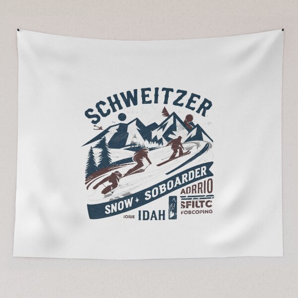 Item preview, Idaho Ski  Adventure - Schweitzer Mountain Skiing & Snowboarding Design designed and sold by Colorful-Garden.