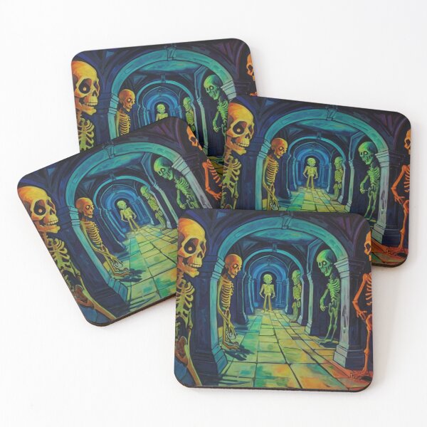 Item preview, Tomb of the Ghouls cool halloween art after Raoul Dufy designed and sold by Vintage Designs +.