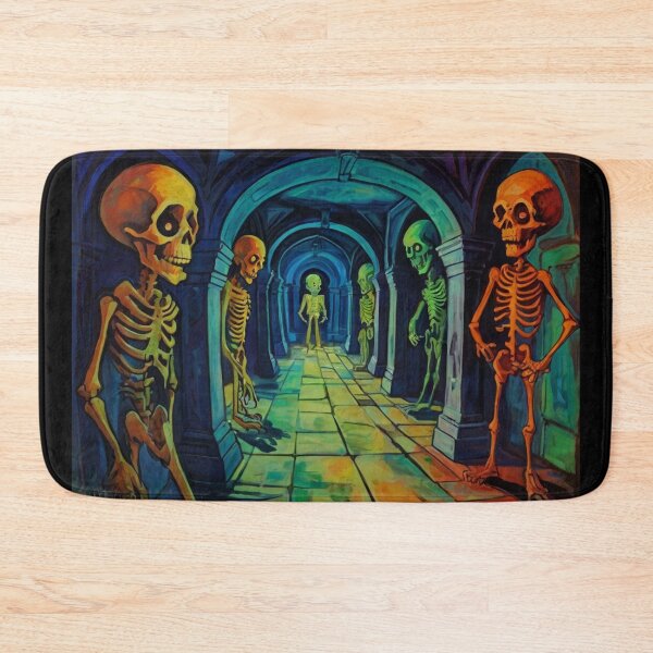 Item preview, Tomb of the Ghouls cool halloween art after Raoul Dufy designed and sold by Vintage Designs +.