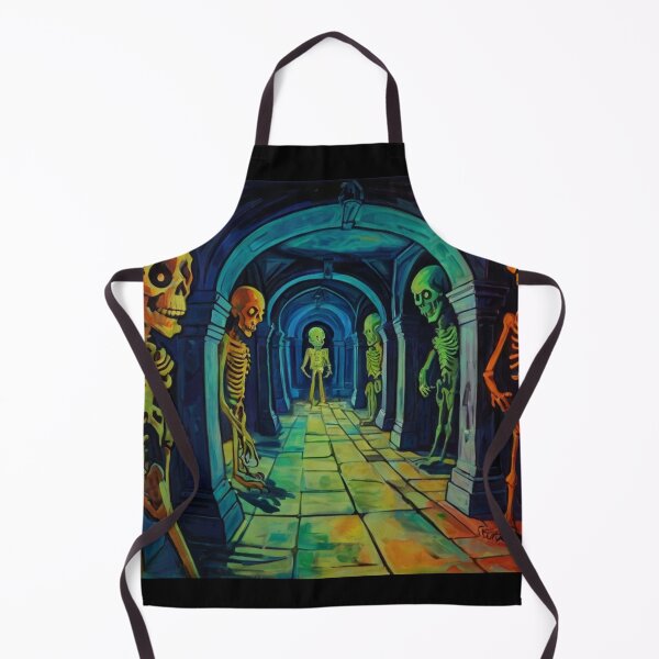 Item preview, Tomb of the Ghouls cool halloween art after Raoul Dufy designed and sold by Vintage Designs +.
