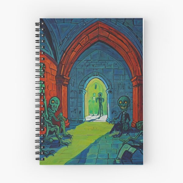 Item preview, Tomb of the Ghouls cool halloween art after Raoul Dufy designed and sold by Vintage Designs +.