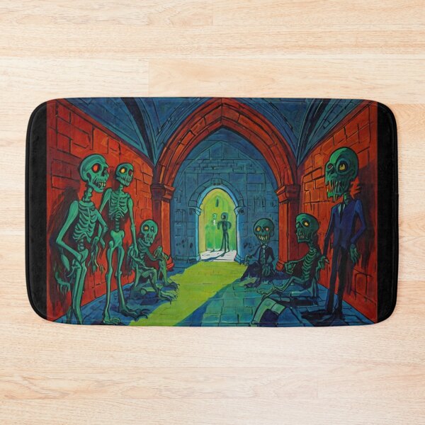 Item preview, Tomb of the Ghouls cool halloween art after Raoul Dufy designed and sold by Vintage Designs +.
