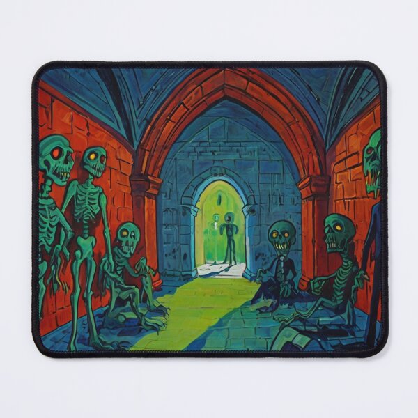 Item preview, Tomb of the Ghouls cool halloween art after Raoul Dufy designed and sold by Vintage Designs +.
