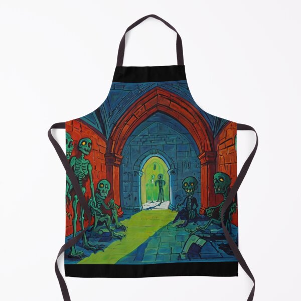 Item preview, Tomb of the Ghouls cool halloween art after Raoul Dufy designed and sold by Vintage Designs +.