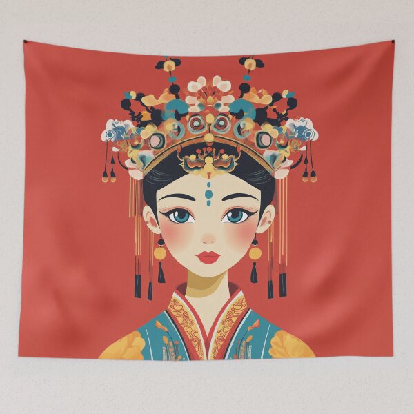 Aperçu de l'œuvre Danseuse pekin opéra chine créée et vendue par Milega.