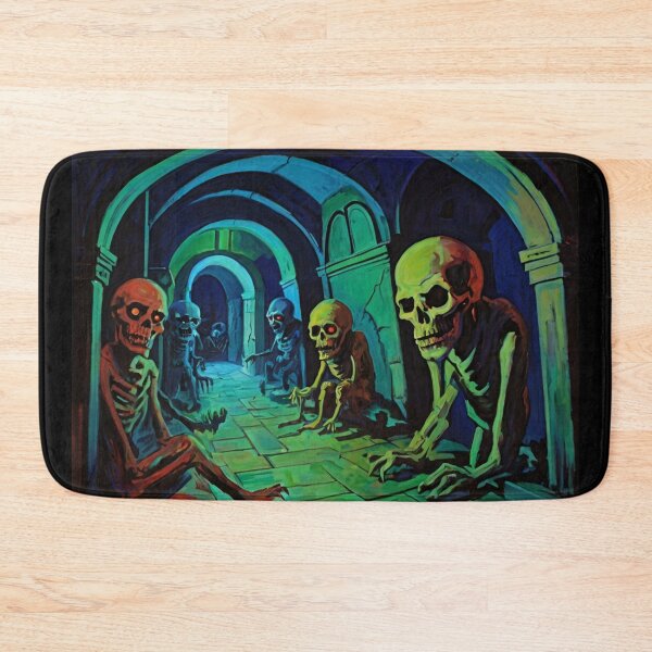 Item preview, Tomb of the Ghouls cool halloween art after Raoul Dufy designed and sold by Vintage Designs +.
