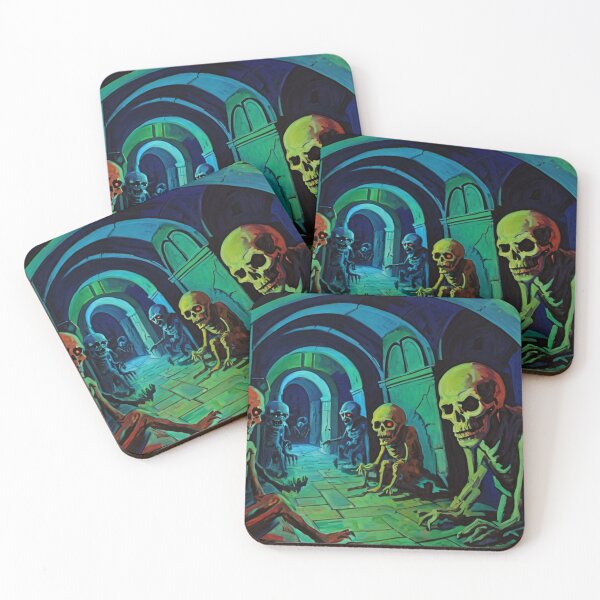 Item preview, Tomb of the Ghouls cool halloween art after Raoul Dufy designed and sold by Vintage Designs +.