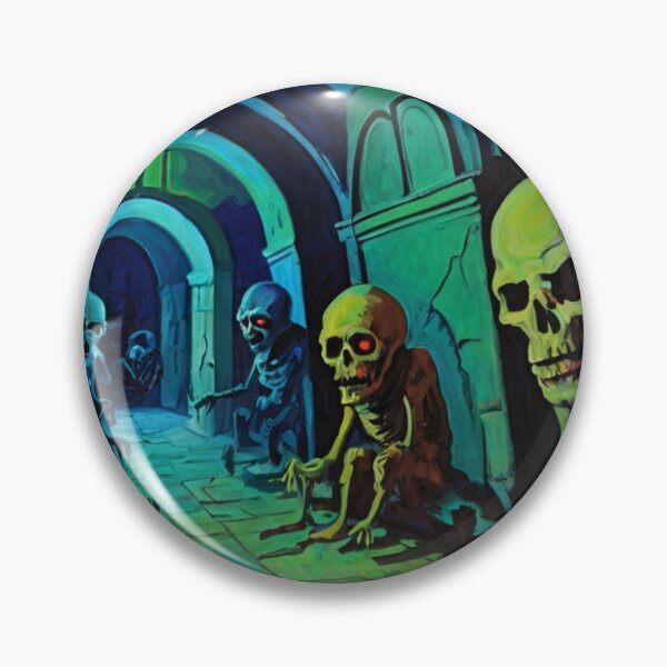 Item preview, Tomb of the Ghouls cool halloween art after Raoul Dufy designed and sold by Vintage Designs +.
