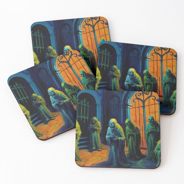Item preview, Tomb of the undead Ghouls cool halloween art after Raoul Dufy designed and sold by Vintage Designs +.