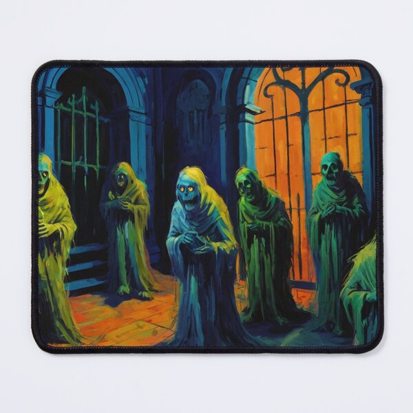 Item preview, Tomb of the undead Ghouls cool halloween art after Raoul Dufy designed and sold by Vintage Designs +.