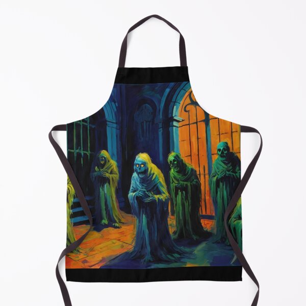 Item preview, Tomb of the undead Ghouls cool halloween art after Raoul Dufy designed and sold by Vintage Designs +.