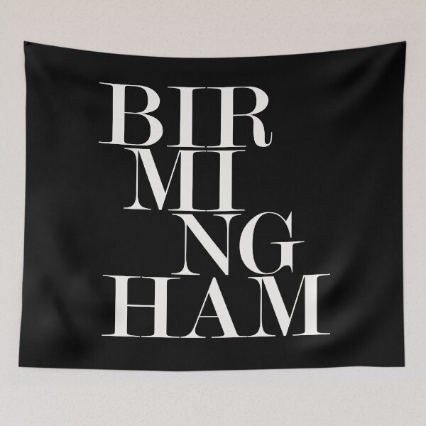 Item preview, Birmingham City Typography Minimalist Travel Art designed and sold by kakarikihill.
