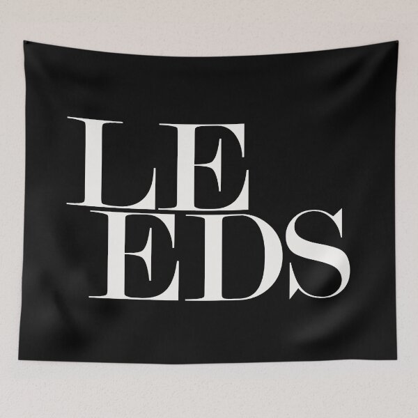 Item preview, Leeds England UK Typography Minimalist City Travel Art designed and sold by kakarikihill.
