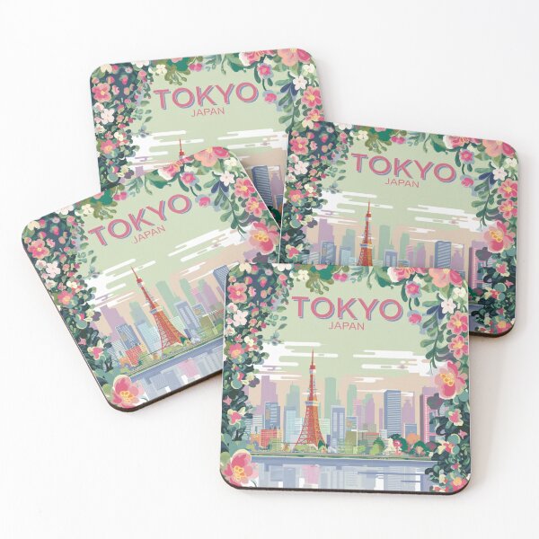 Artikelvorschau, Tokio Reiseposter - Tokio in Blüte entworfen und verkauft von Digital Japan.
