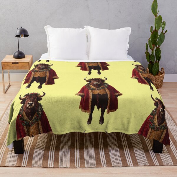 Item preview, funny bison, merry christmas, funny christmas illustration designed and sold by Mauswohn.