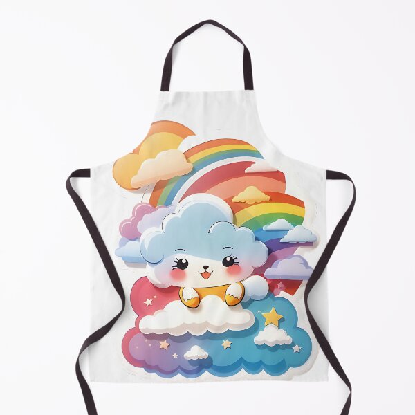 Item preview, Kawaii cloud with a rainbow designed and sold by FluffyPeels.