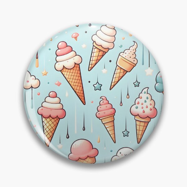 Item preview, Whimsical Retro Ice-Cream Pattern designed and sold by clipify.