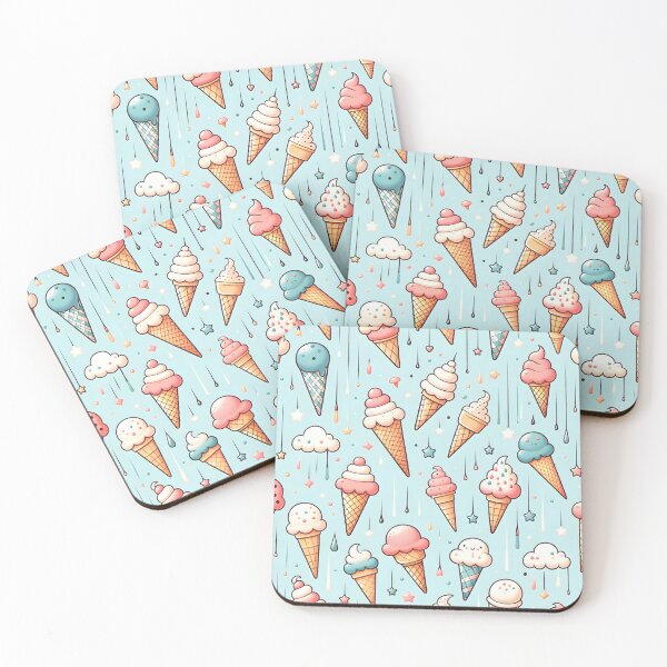 Item preview, Whimsical Retro Ice-Cream Pattern designed and sold by clipify.