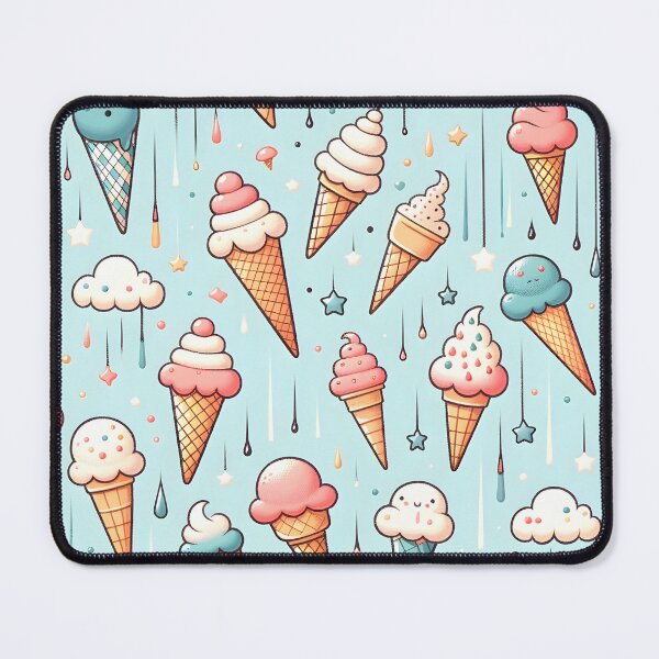 Item preview, Whimsical Retro Ice-Cream Pattern designed and sold by clipify.