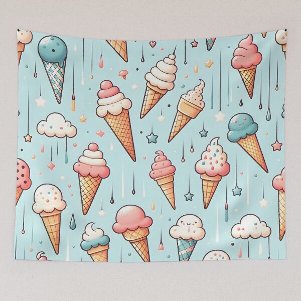 Item preview, Whimsical Retro Ice-Cream Pattern designed and sold by clipify.