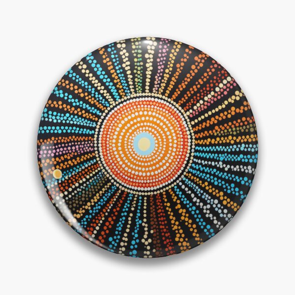Item preview, Aboriginal Inspired Dot Art - Sunlight designed and sold by GrinGalore.