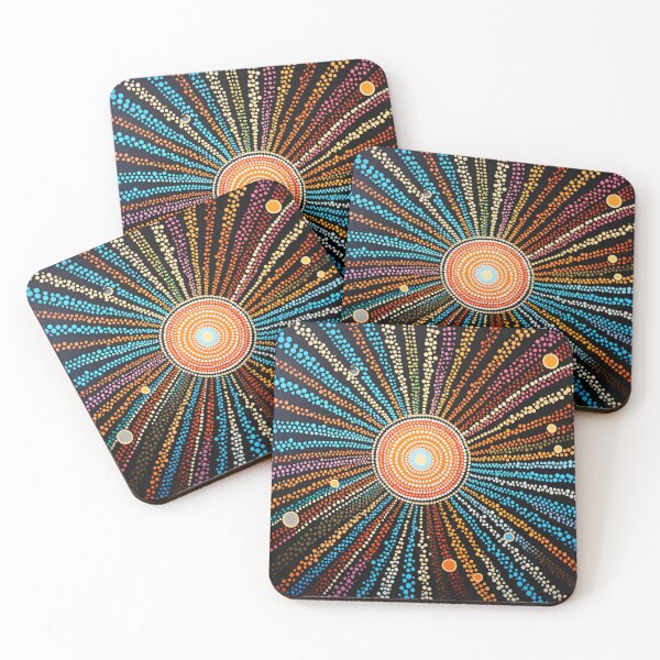 Item preview, Aboriginal Inspired Dot Art - Sunlight designed and sold by GrinGalore.