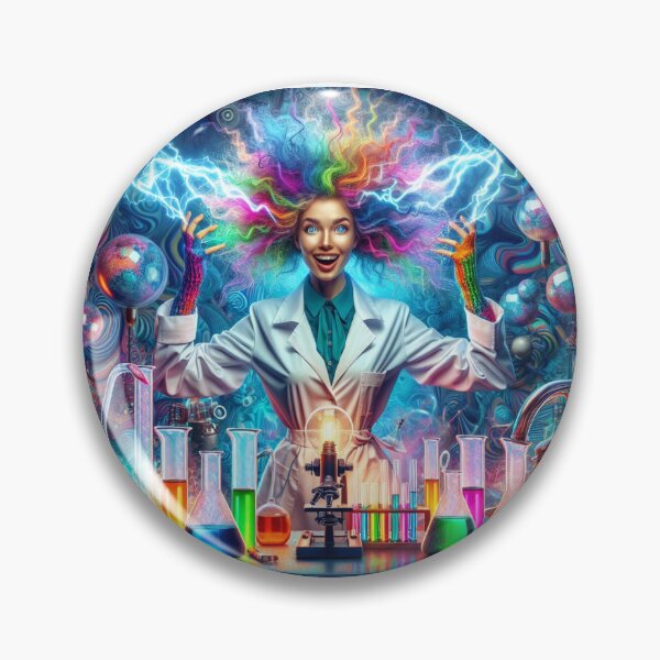 Item preview, Crazy woman scientist designed and sold by Osher-BioArt.