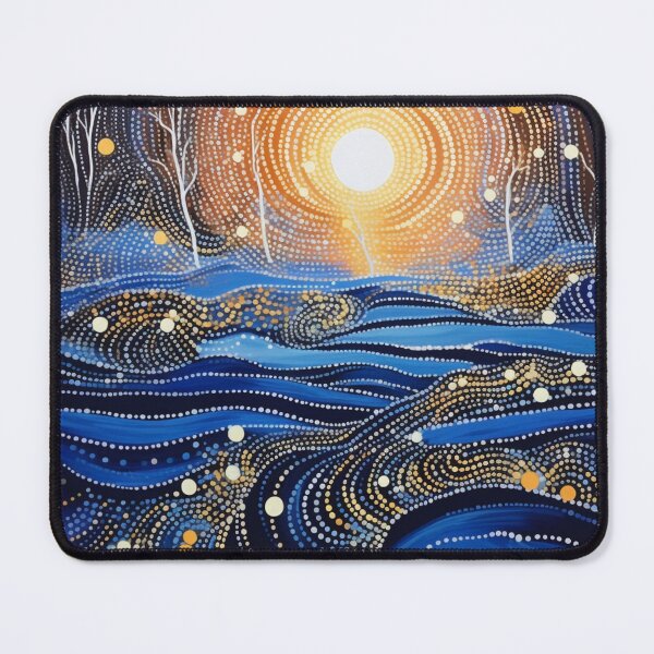 Item preview, Aboriginal Inspired Dot Art - Wintery designed and sold by GrinGalore.