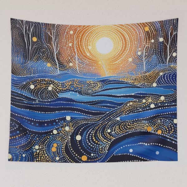 Item preview, Aboriginal Inspired Dot Art - Wintery designed and sold by GrinGalore.