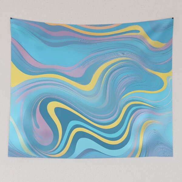 Item preview, Liquid Swirl Retro Abstract Pattern Vintage 70s Style Art Swirls 3 of 4 designed and sold by Beachy.