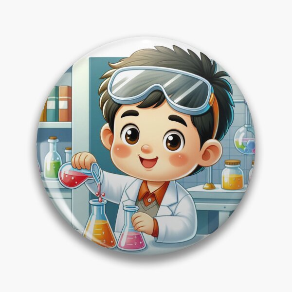 Item preview, Boy in science designed and sold by Osher-BioArt.