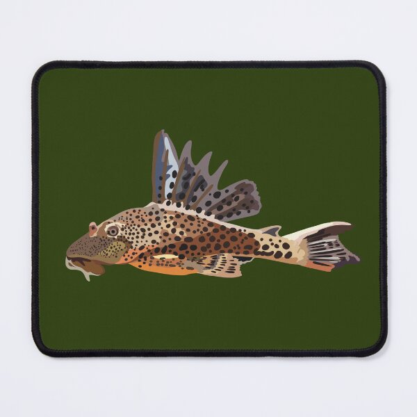 Item preview, S is for Suckermouth Catfish ,Suckermouth Catfish – Freshwater Algae-Eating Fish Illustration designed and sold by PrettylittlepastelUk.