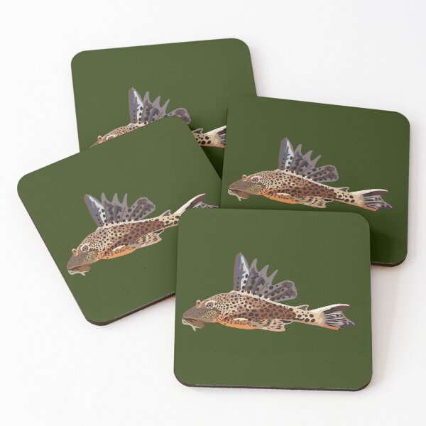 Item preview, S is for Suckermouth Catfish ,Suckermouth Catfish – Freshwater Algae-Eating Fish Illustration designed and sold by PrettylittlepastelUk.