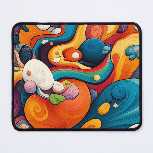 Item preview, Colorful 70s psychedelic pattern designed and sold by Milega.