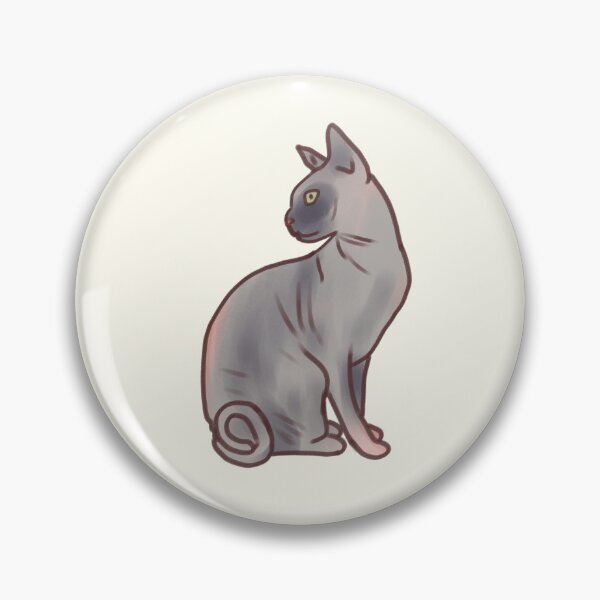 Item preview, Gray Sphynx cat art  designed and sold by Artofmayara.