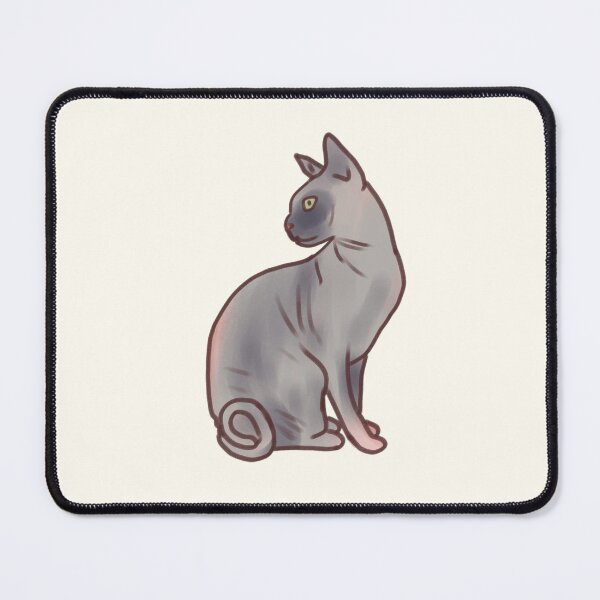 Item preview, Gray Sphynx cat art  designed and sold by Artofmayara.