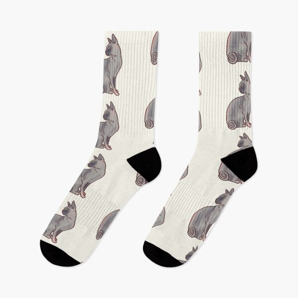 Item preview, Gray Sphynx cat art  designed and sold by Artofmayara.