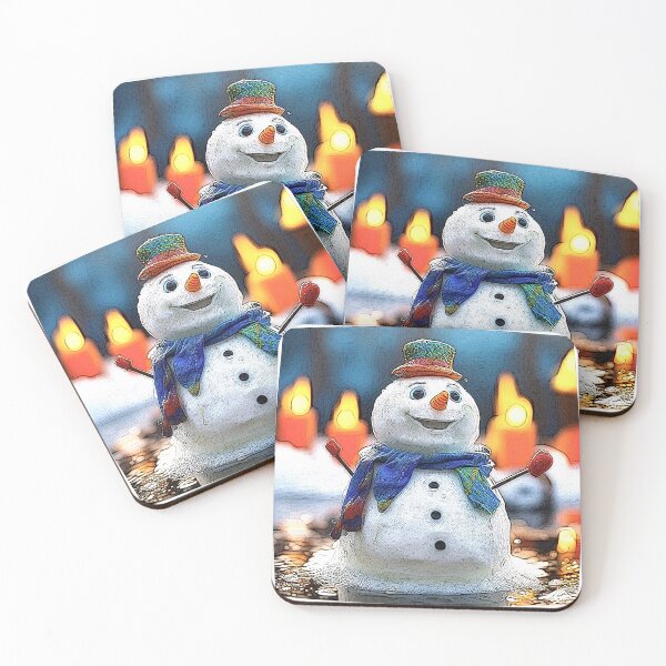 Item preview, melting snowman 2024 tileartwork designed and sold by tileartwork.