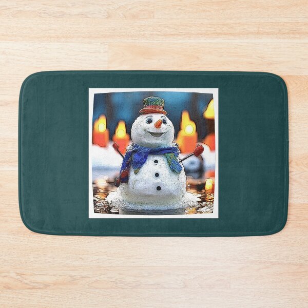 Item preview, melting snowman 2024 tileartwork designed and sold by tileartwork.