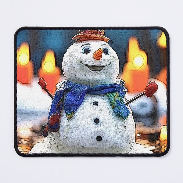 Item preview, melting snowman 2024 tileartwork designed and sold by tileartwork.