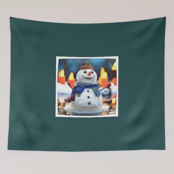 Item preview, melting snowman 2024 tileartwork designed and sold by tileartwork.