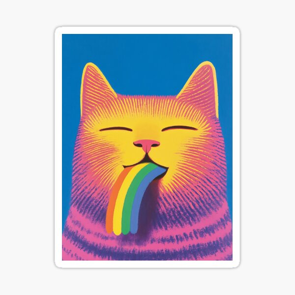 Rainbow Cat Sticker
