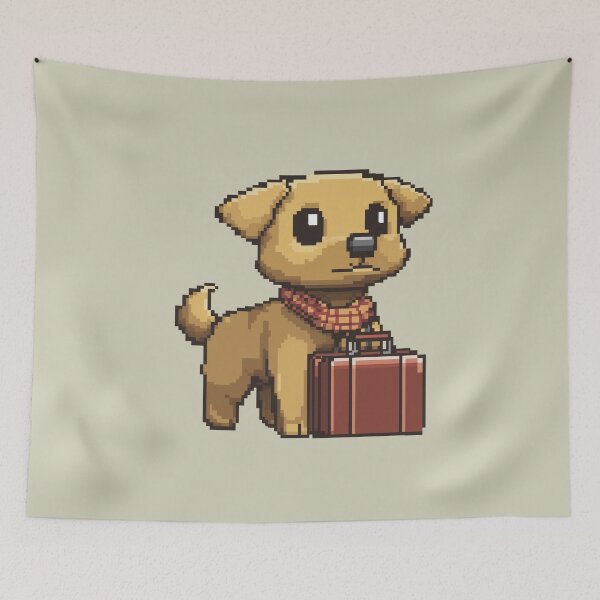 Item preview, Pixel Dog Ready for Adventure designed and sold by Anwit.