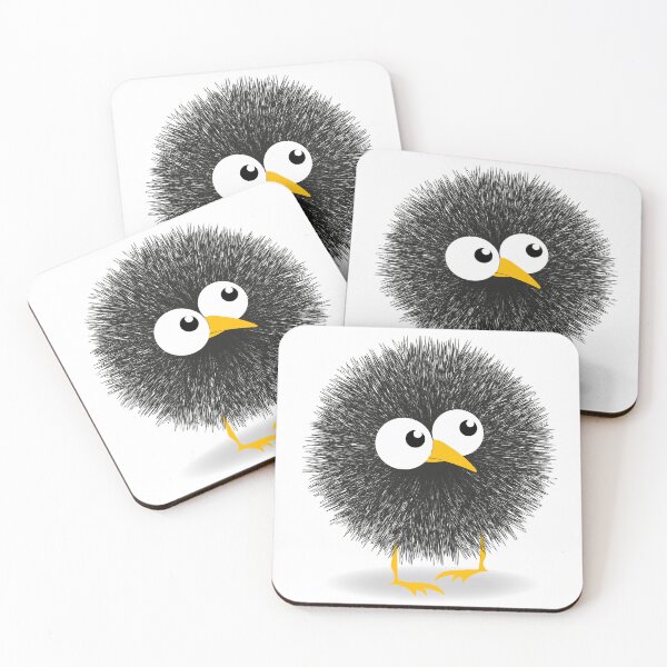 Item preview, Cute baby bird Piu. Black designed and sold by ZorianArt.
