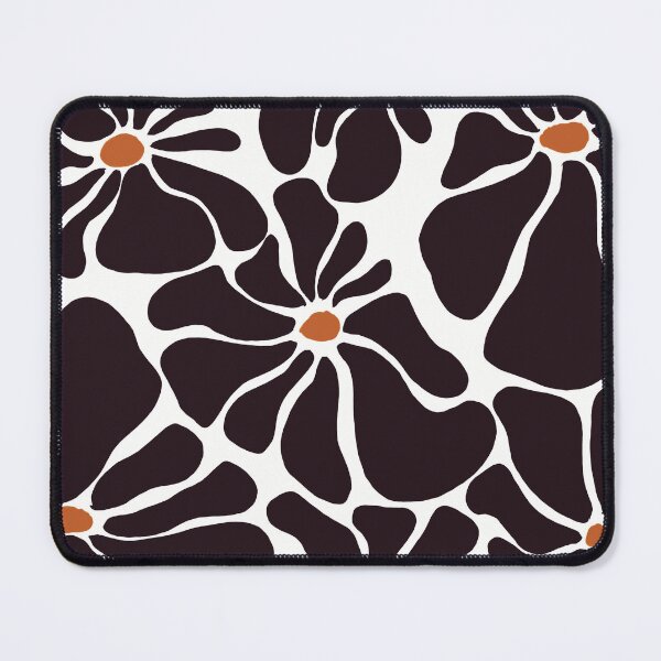 Item preview, Black flowers pattern  designed and sold by LUJI PATTERN ATELIER .