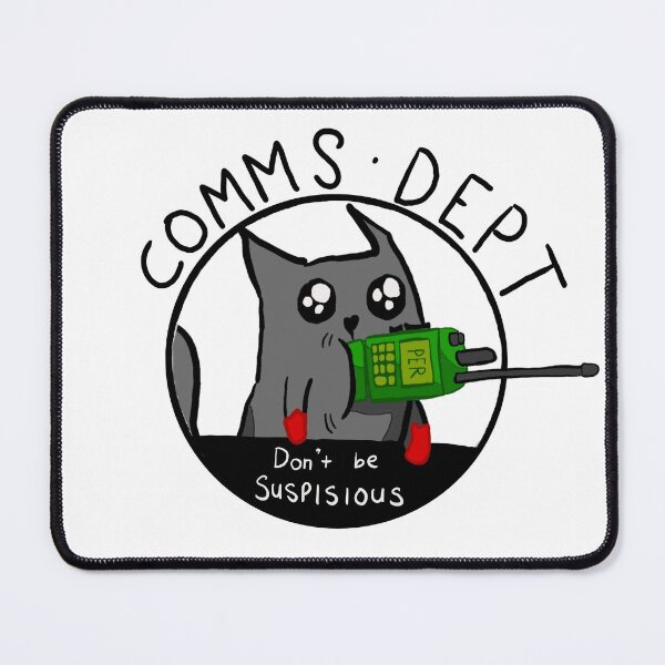 Item preview, Comms Dept. - Cartoon Cat with radio designed and sold by Isaiah Appleton.