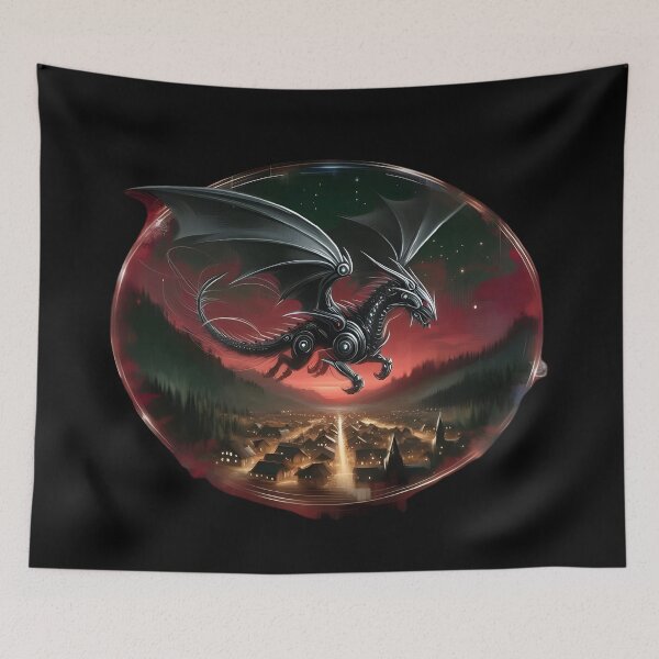 Item preview, Mechanical Dragon Aurora Flight designed and sold by IllumeInk.