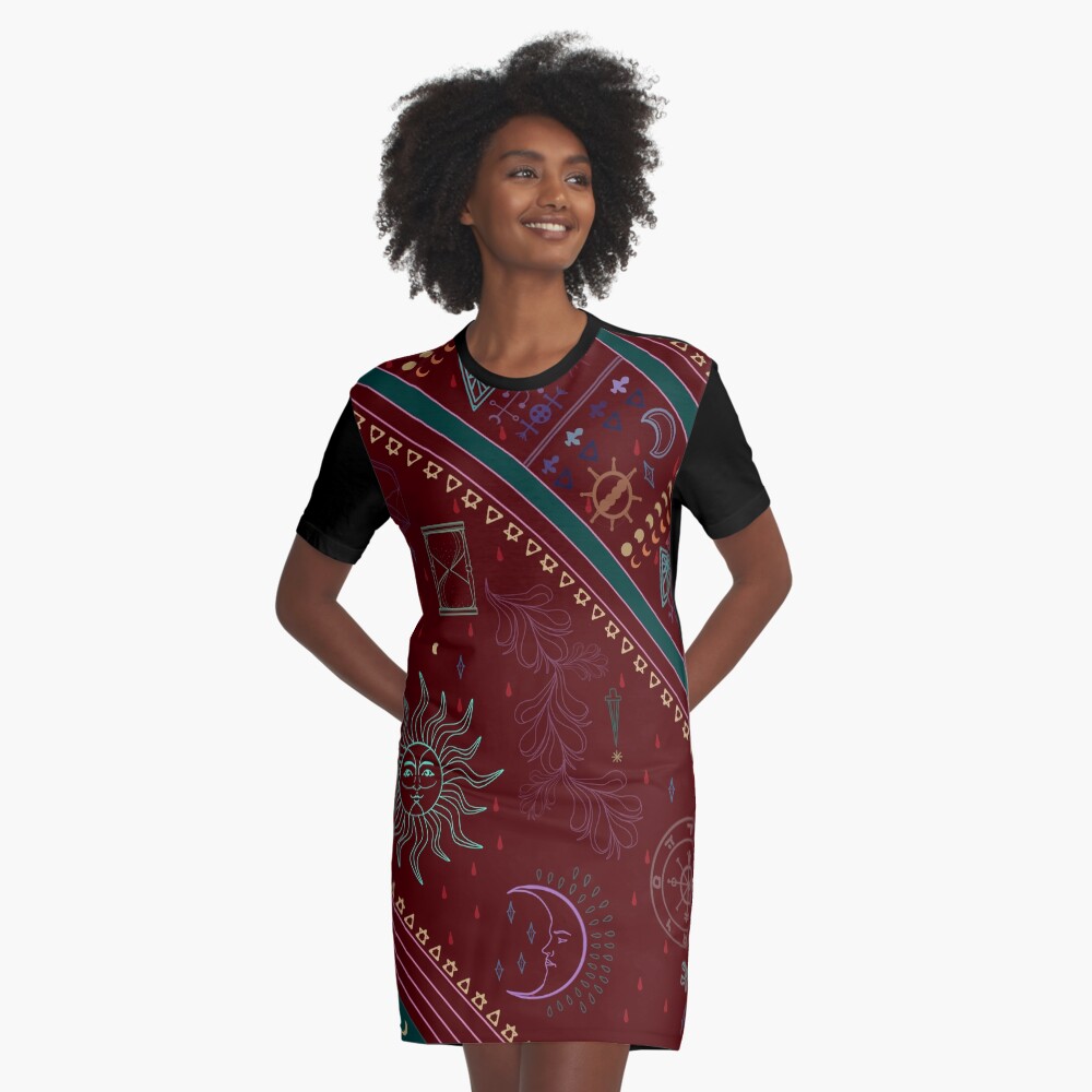 pyramid Graphic T-Shirt Dress