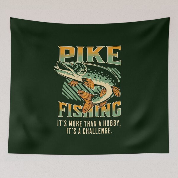 Item preview, Pike Fishing - It’s More Than A Hobby, It’s A Challenge designed and sold by FarmOfCuties.