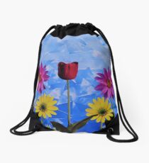 Daytime Meadow Drawstring Bag
